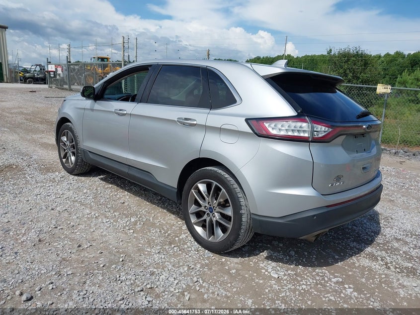 Vin: 2fmtk3k86fbc09306, lot: 46140276, ford edge titanium 20153