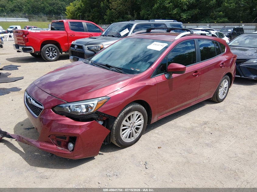 Vin: 4s3gtad60j3729951, lot: 46140277, subaru impreza 2.0i premium 20182