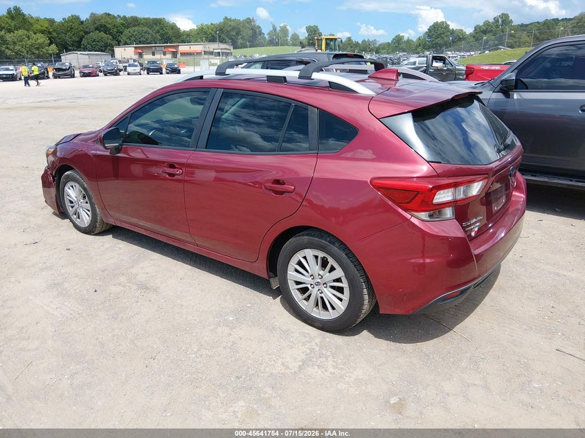 Vin: 4s3gtad60j3729951, lot: 46140277, subaru impreza 2.0i premium 20183
