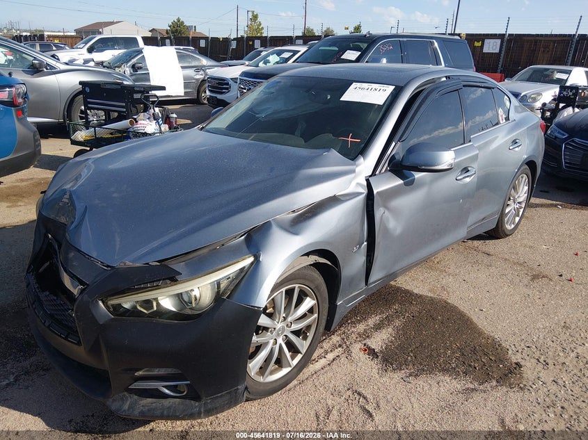 Vin: jn1bv7ar5em695336, lot: 46140342, infiniti q50 premium 20142