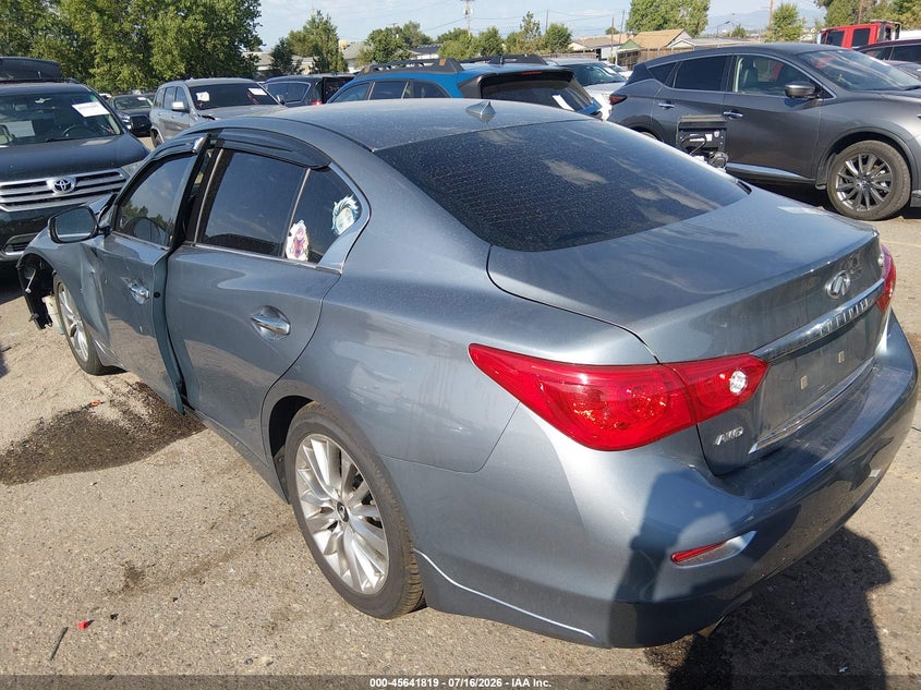 Vin: jn1bv7ar5em695336, lot: 46140342, infiniti q50 premium 20143