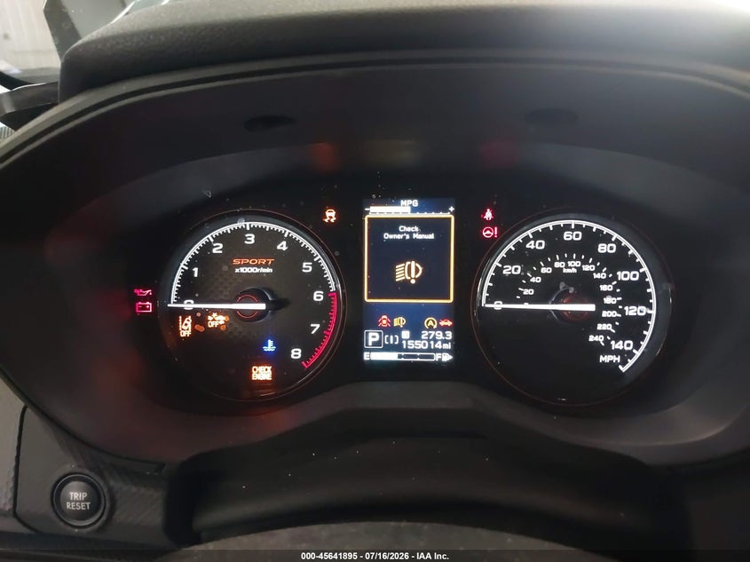 2021 SUBARU FORESTER SPORT UTILITY VEHICLE 2.5L H-4 DI, DOHC, VVT, 182HP
