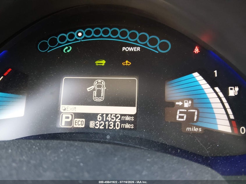 2013 Nissan Leaf S VIN: 1N4AZ0CP0DC414053 Lot: 45641922