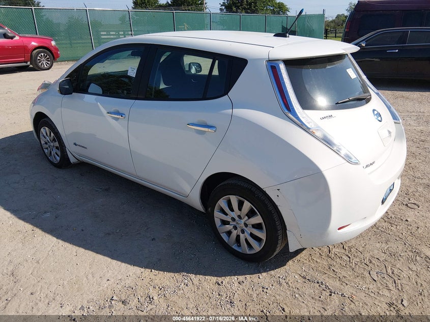 Vin: 1n4az0cp0dc414053, lot: 46140445, nissan leaf s 20133