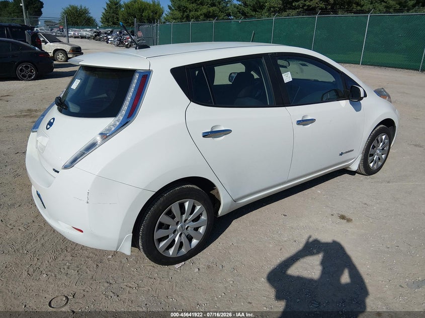 Vin: 1n4az0cp0dc414053, lot: 46140445, nissan leaf s 20134