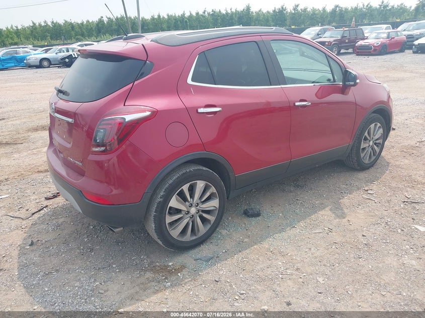 Vin: kl4cjasb4jb632627, lot: 46140593, buick encore preferred 20184
