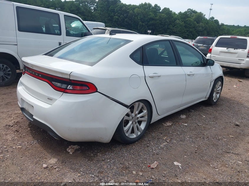 Vin: 1c3cdfcb4dd325349, lot: 46140685, dodge dart gt 20134