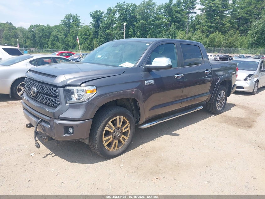 Vin: 5tfay5f1xkx843210, lot: 46140718, toyota tundra platinum 5.7l v8 20192