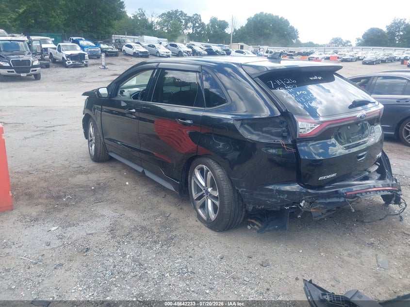 Vin: 2fmtk4ap0fbb18207, lot: 46140756, ford edge sport 20153