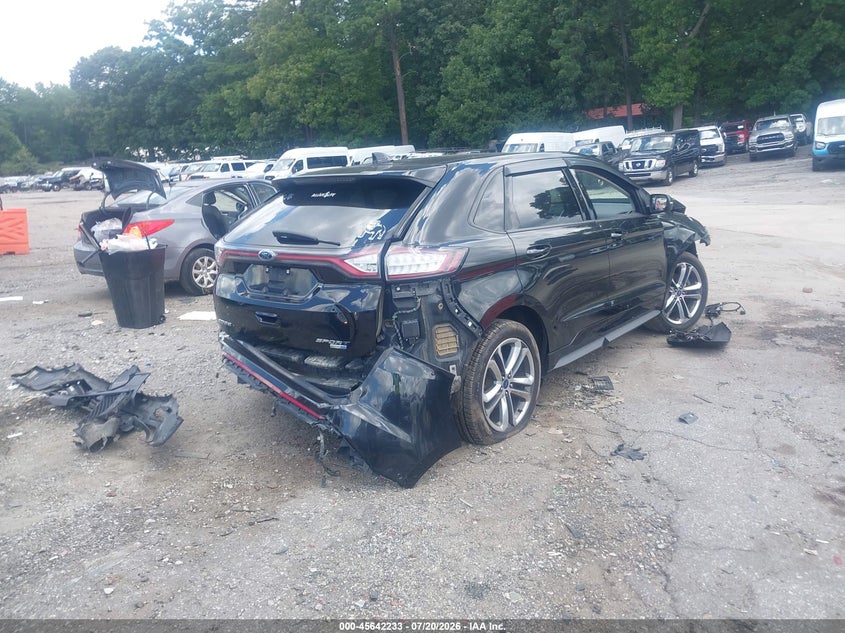 Vin: 2fmtk4ap0fbb18207, lot: 46140756, ford edge sport 20154