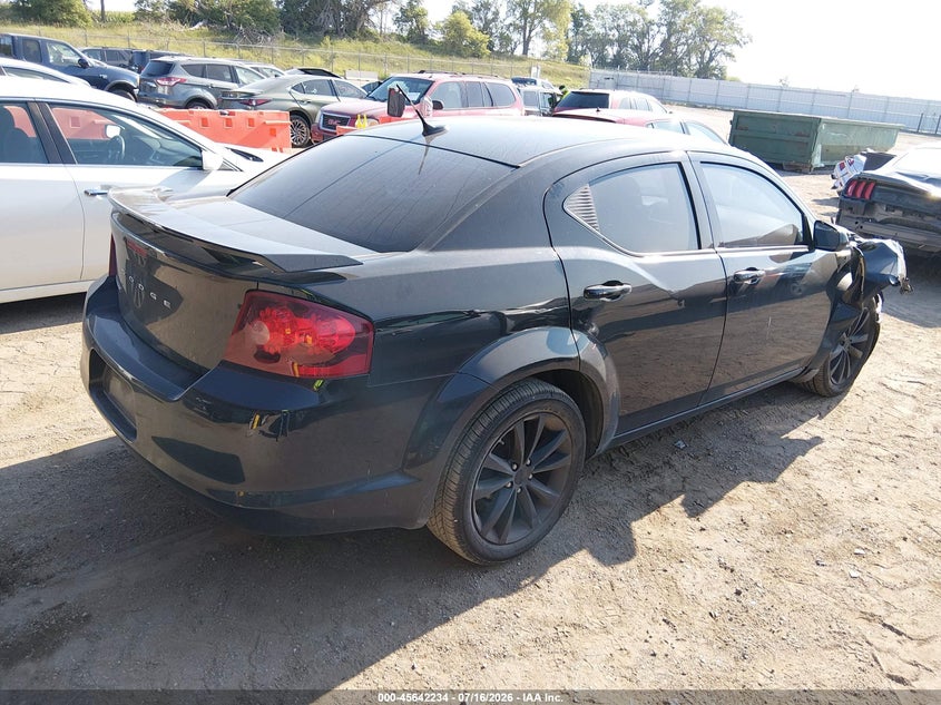 Vin: 1c3cdzcb0dn664296, lot: 46140757, dodge avenger sxt 20134