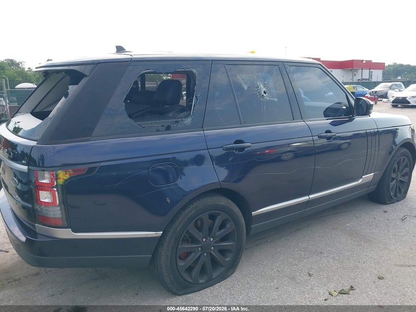 2016 Land Rover Range Rover 3.0L V6 Supercharged Hse VIN: SALGS2PF0GA293636 Lot: 45642290