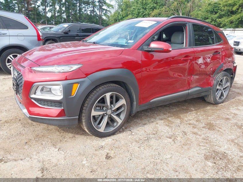 2021 Hyundai Kona Ultimate, Левый бок, IAAI, VIN KM8K53A52MU657124 — фото 2
