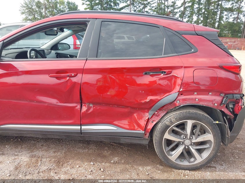 2021 Hyundai Kona Ultimate VIN: KM8K53A52MU657124 Lot: 45642324