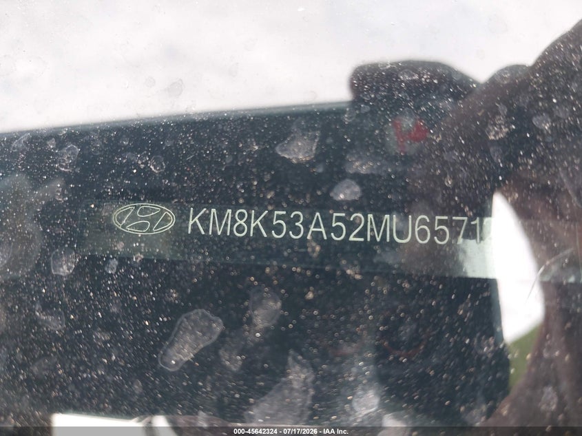 2021 Hyundai Kona Ultimate VIN: KM8K53A52MU657124 Lot: 45642324