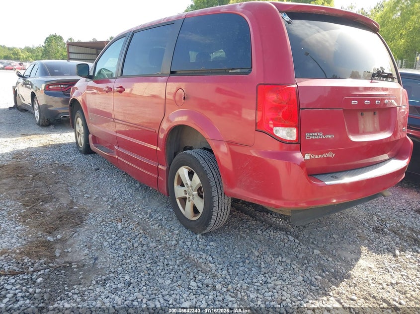 Vin: 2c4rdgbgxdr723610, lot: 46140863, dodge grand caravan se 20133