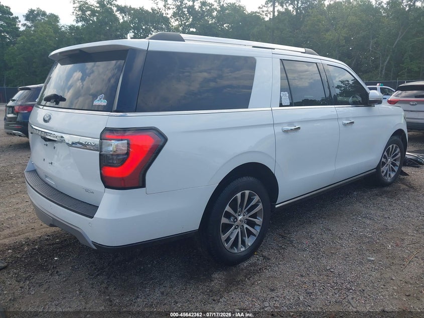 Vin: 1fmjk2at2jea08345, lot: 46140885, ford expedition max limited 20184