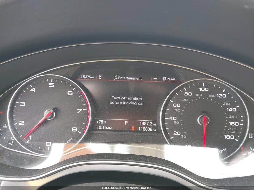 2015 Audi A6 2.0T Premium VIN: WAUGFAFC5FN007121 Lot: 45642438