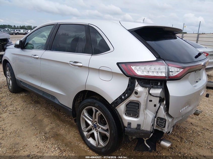 Vin: 2fmpk3k92gbb05908, lot: 46141044, ford edge titanium 20163
