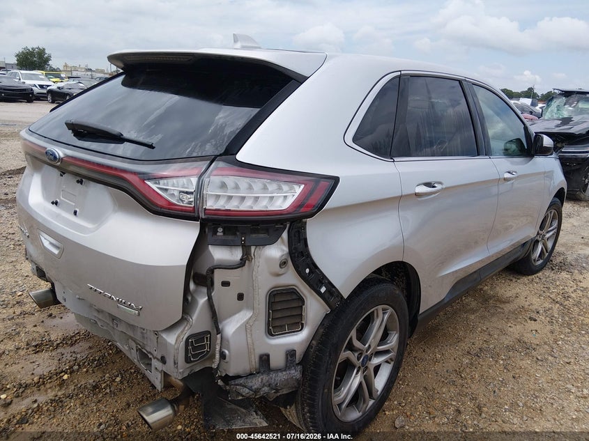 Vin: 2fmpk3k92gbb05908, lot: 46141044, ford edge titanium 20164