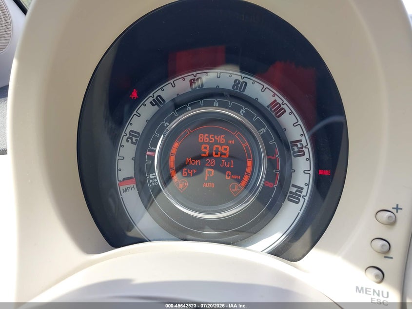 2012 Fiat 500 Pop VIN: 3C3CFFARXCT119424 Lot: 45642523