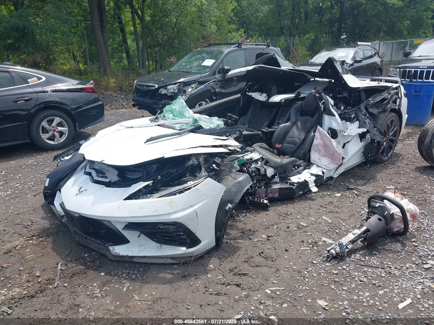 Vin: 1g1yb3d49p5130781, lot: 46141084, chevrolet corvette stingray rwd  2lt 20232