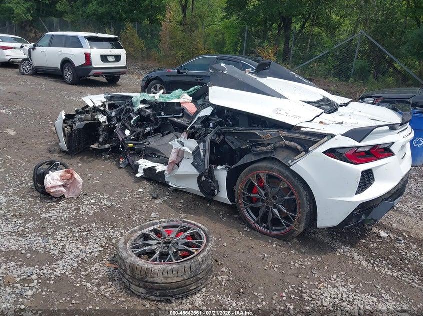 Vin: 1g1yb3d49p5130781, lot: 46141084, chevrolet corvette stingray rwd  2lt 20233
