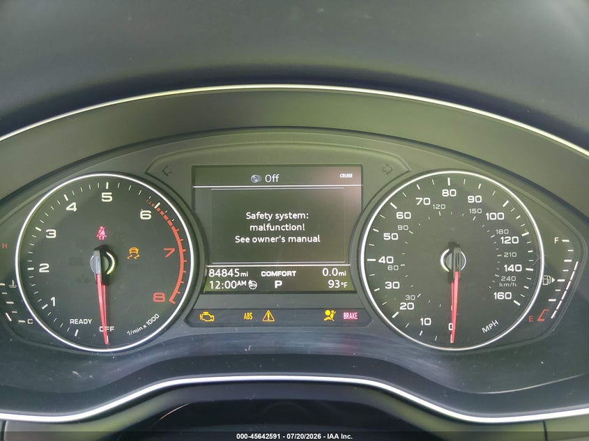 2017 Audi A4 Premium VIN: WAUANAF44HN029891 Lot: 45642591