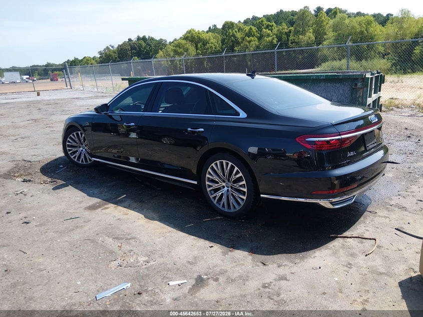 Vin: wau8daf88kn005086, lot: 46141176, audi a8 l 55 20193