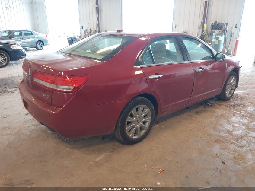 2010 LINCOLN MKZ auction photo 4