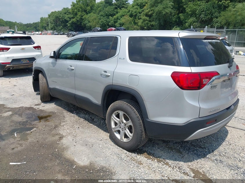 Vin: 1gkknrlaxjz166286, lot: 46141208, gmc acadia sle-1 20183