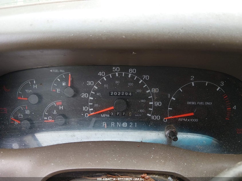 1999 Ford F-250 Lariat/Xl/Xlt VIN: 1FTNX21FXXEE12729 Lot: 45642714