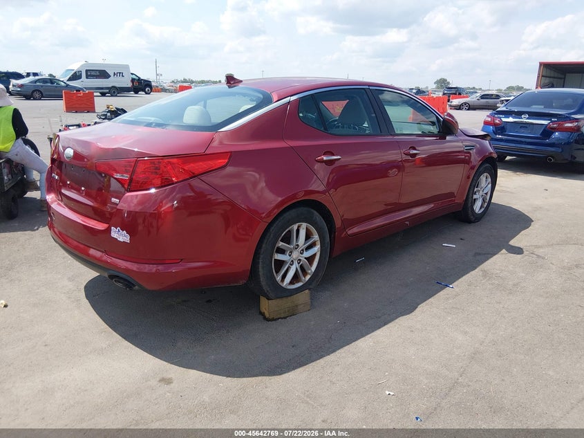 Vin: 5xxgm4a7xdg245138, lot: 46141292, kia optima lx 20134