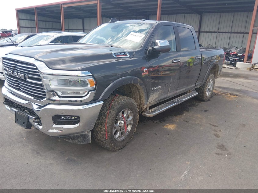 Vin: 3c6ur5fl3mg654022, lot: 46141398, ram 2500 laramie  4x4 6'4 box 20212