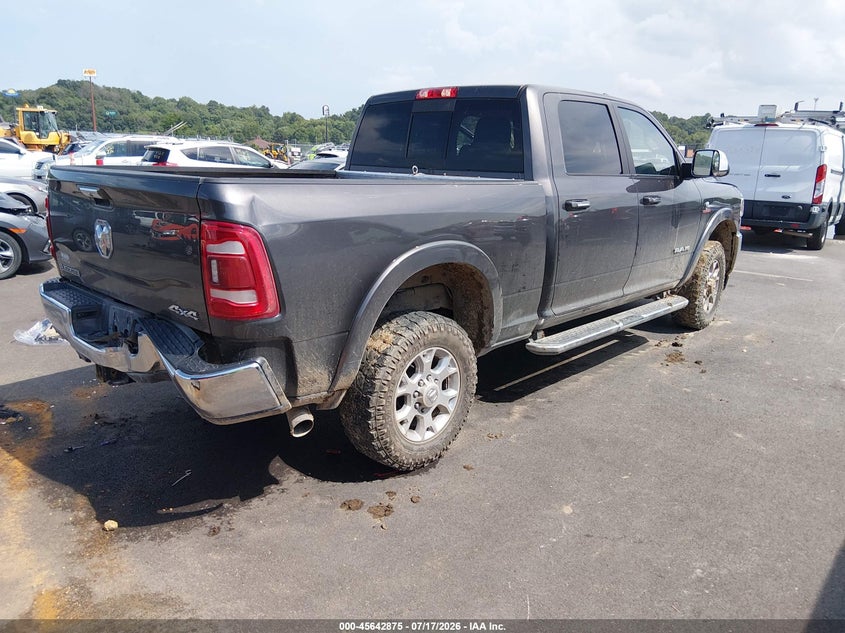 Vin: 3c6ur5fl3mg654022, lot: 46141398, ram 2500 laramie  4x4 6'4 box 20214
