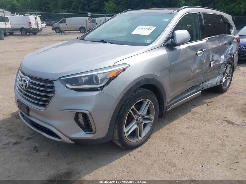 2017 Hyundai Santa Fe, Left Side, IAAI, VIN KM8SR4HF9HU217366 — photo 2