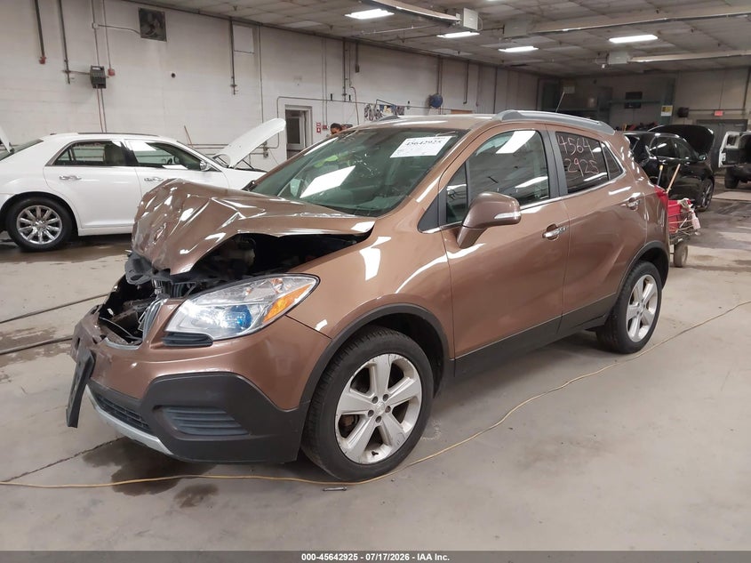 Vin: kl4cjesb7gb705182, lot: 46141448, buick encore 20162