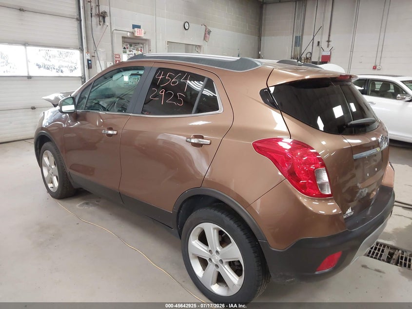 Vin: kl4cjesb7gb705182, lot: 46141448, buick encore 20163