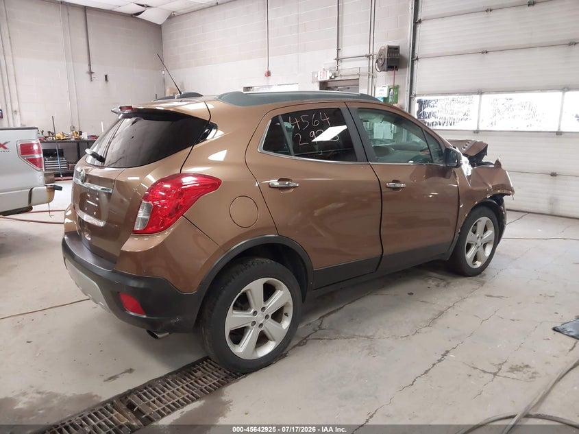 Vin: kl4cjesb7gb705182, lot: 46141448, buick encore 20164