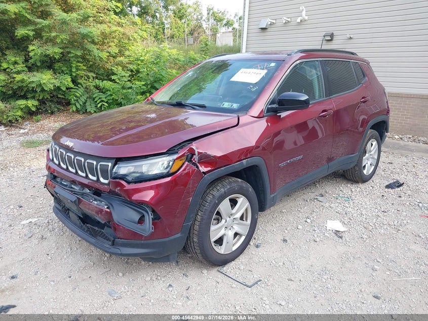 Vin: 3c4njdbb6nt129167, lot: 46141472, jeep compass latitude 4x4 20222