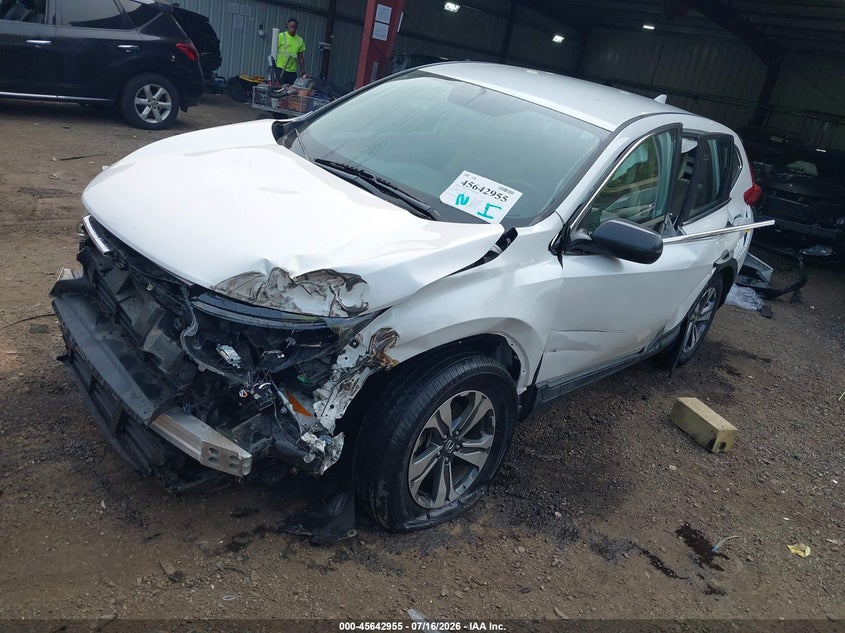 2019 Honda Cr-V Lx, Left Side, IAAI, VIN 2HKRW5H31KH407476 — photo 2
