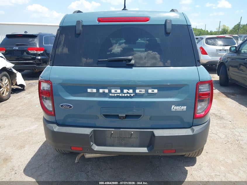 2022 Ford Bronco Sport Big Bend VIN: 3FMCR9B65NRD37551 Lot: 45642989