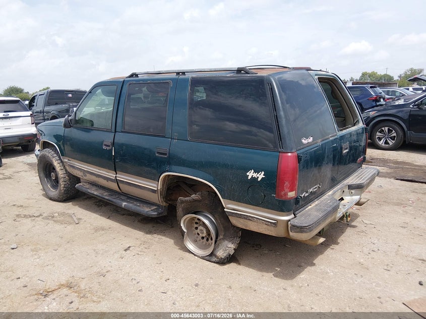 1999 GMC Yukon Slt Gm Buypower VIN: 1GKEK13R0XJ796273 Lot: 45643003