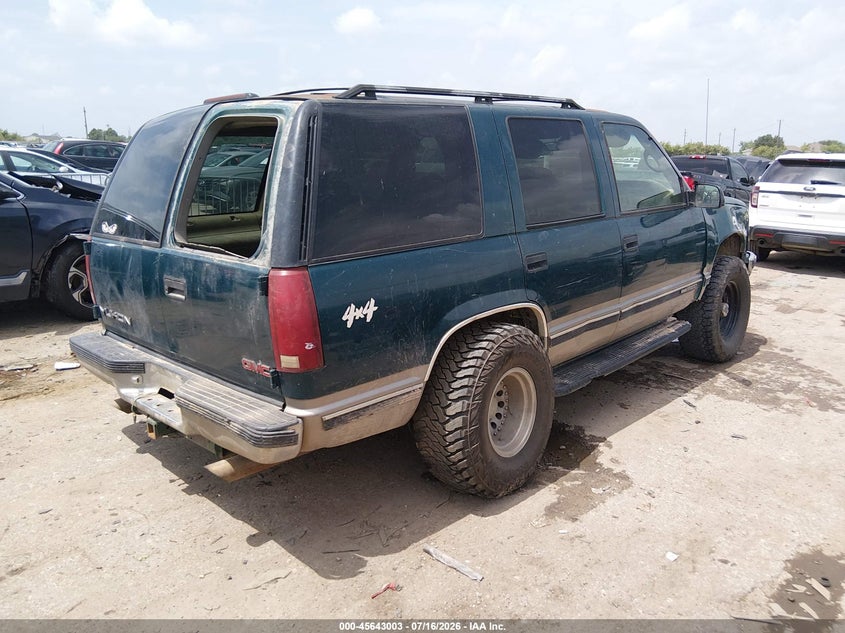 1999 GMC Yukon Slt Gm Buypower VIN: 1GKEK13R0XJ796273 Lot: 45643003
