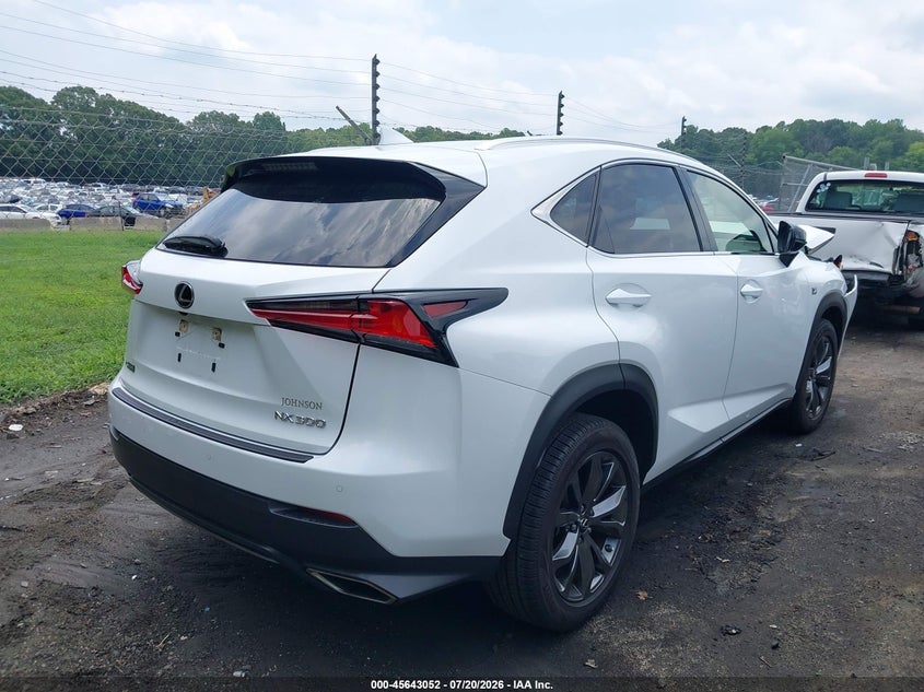 Vin: jtjsarbz6m5032348, lot: 46141575, lexus nx 300 f sport 20214