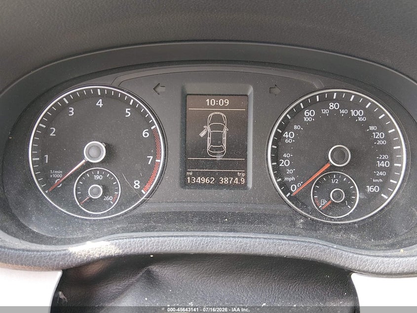 2013 Volkswagen Passat 2.5L Se VIN: 1VWBP7A35DC047564 Lot: 45643141