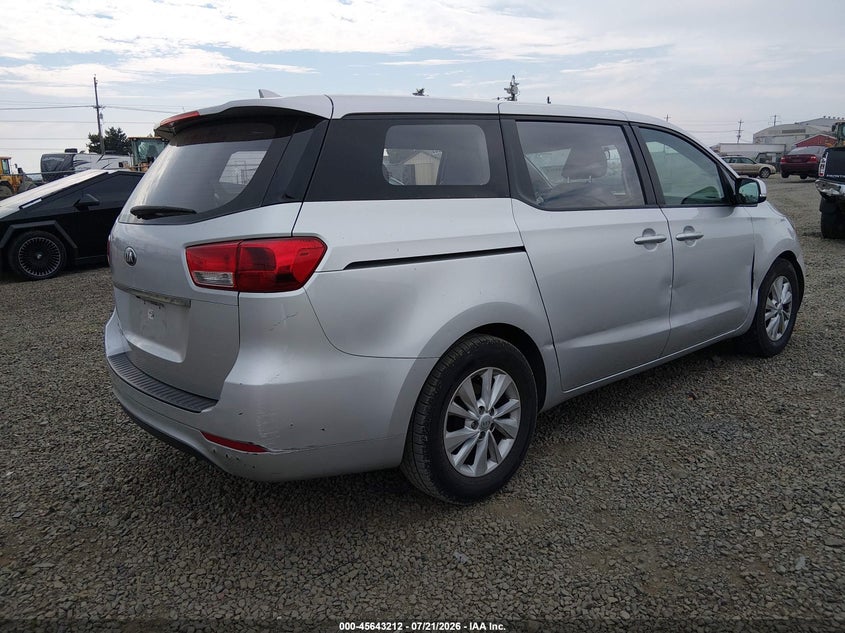 Vin: kndma5c14g6182664, lot: 46141735, kia sedona l 20164