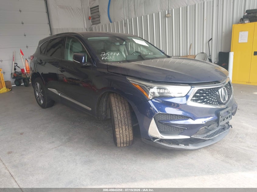 2019 Acura Rdx Technology Package VIN: 5J8TC2H57KL018885 Lot: 45643258