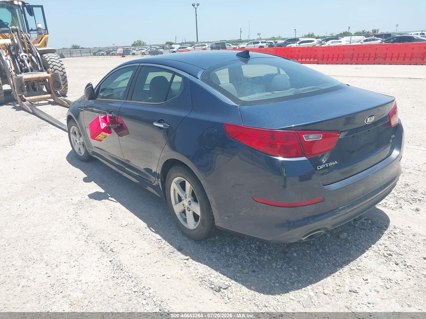 Vin: knagm4a73f5564692, lot: 46141788, kia optima lx 20153