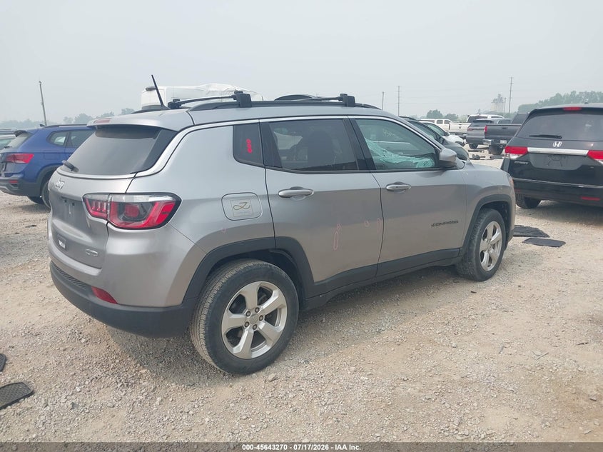 Vin: 3c4njcbb7jt410849, lot: 46141793, jeep compass latitude fwd 20184